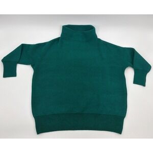 VICI Sweater Women's Large‎ Green Acrylic Blend Knit Pullover High Neck